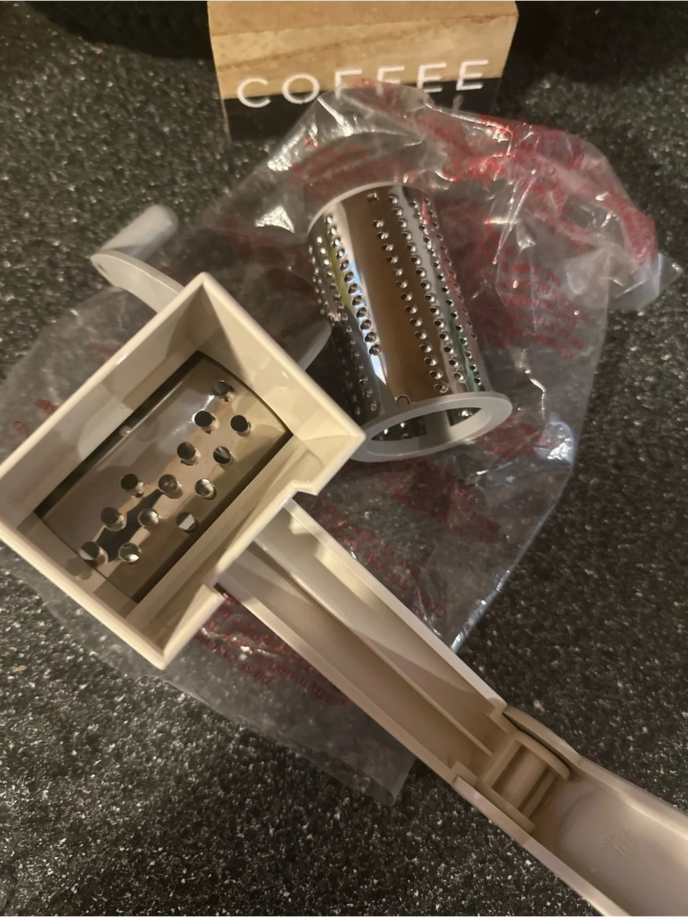 Pampered chef grater and wisk